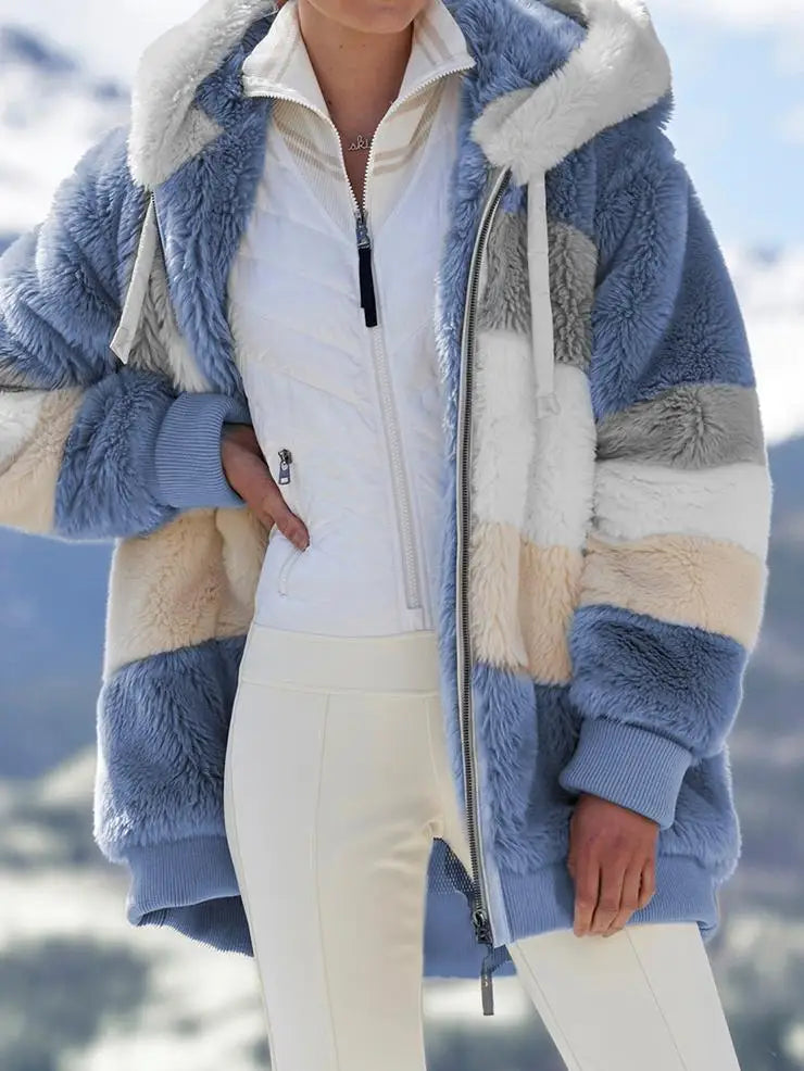 Warme teddy fleece jas