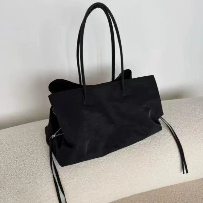 Luxe lederen schoudertas