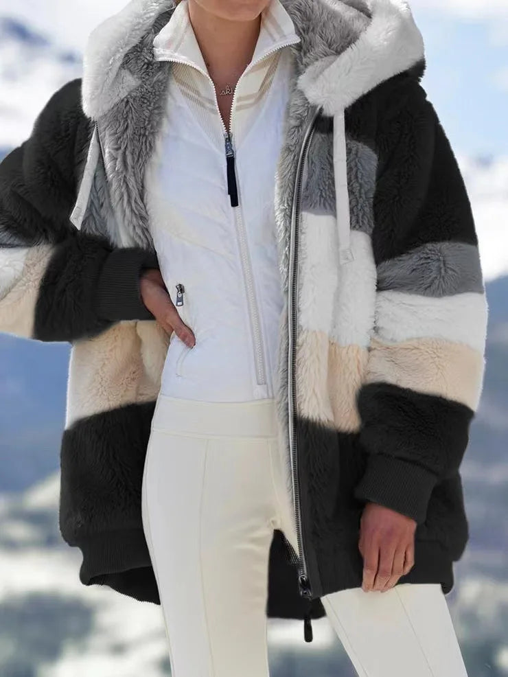 Warme teddy fleece jas