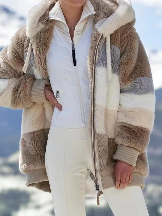 Warme teddy fleece jas