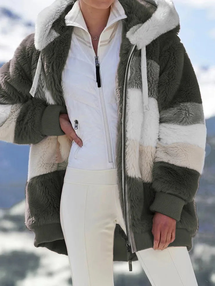 Warme teddy fleece jas
