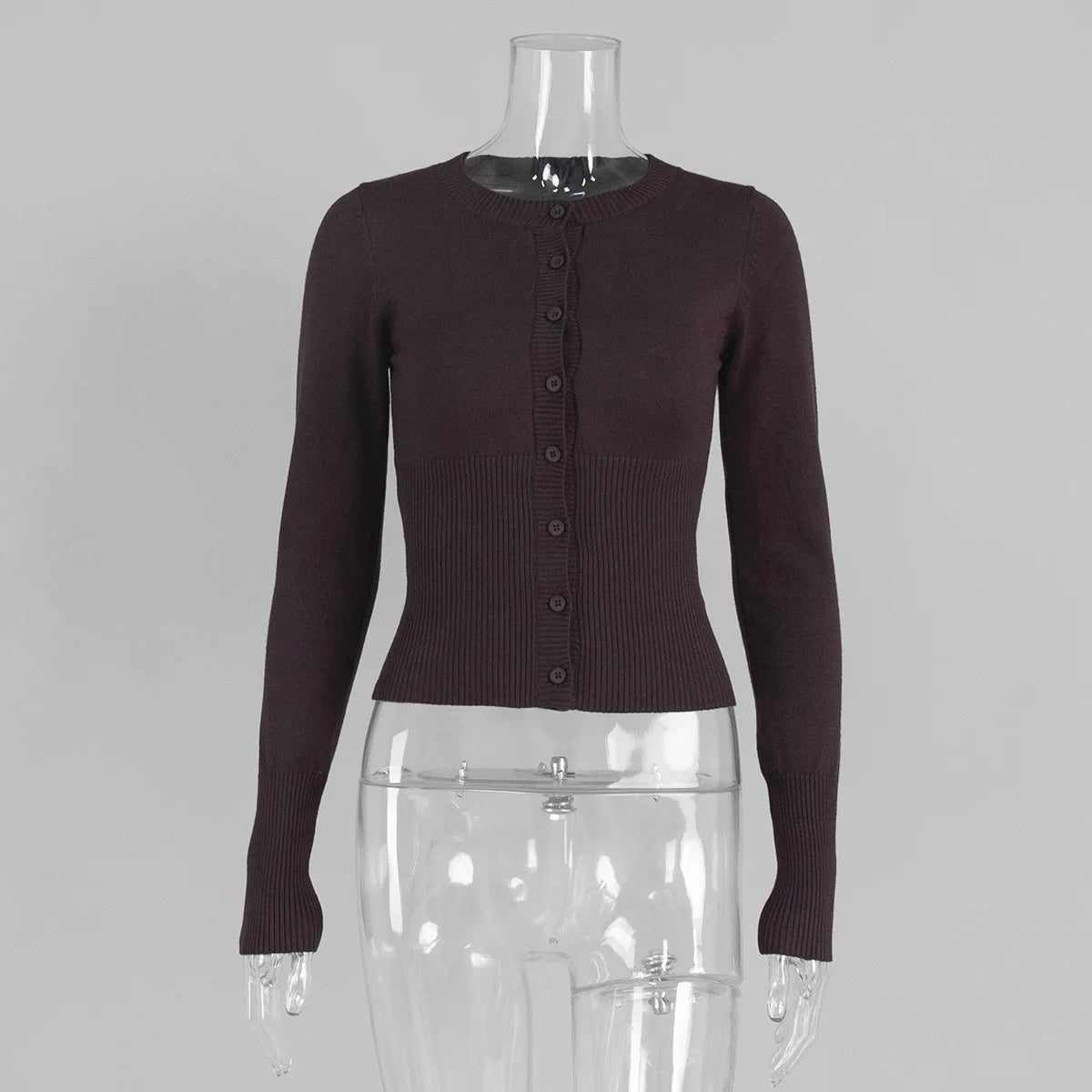 Klassiek gebreid vest