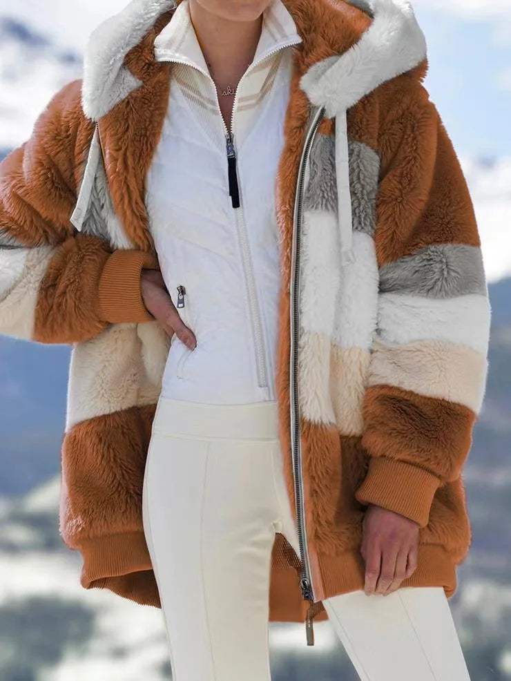 Warme teddy fleece jas