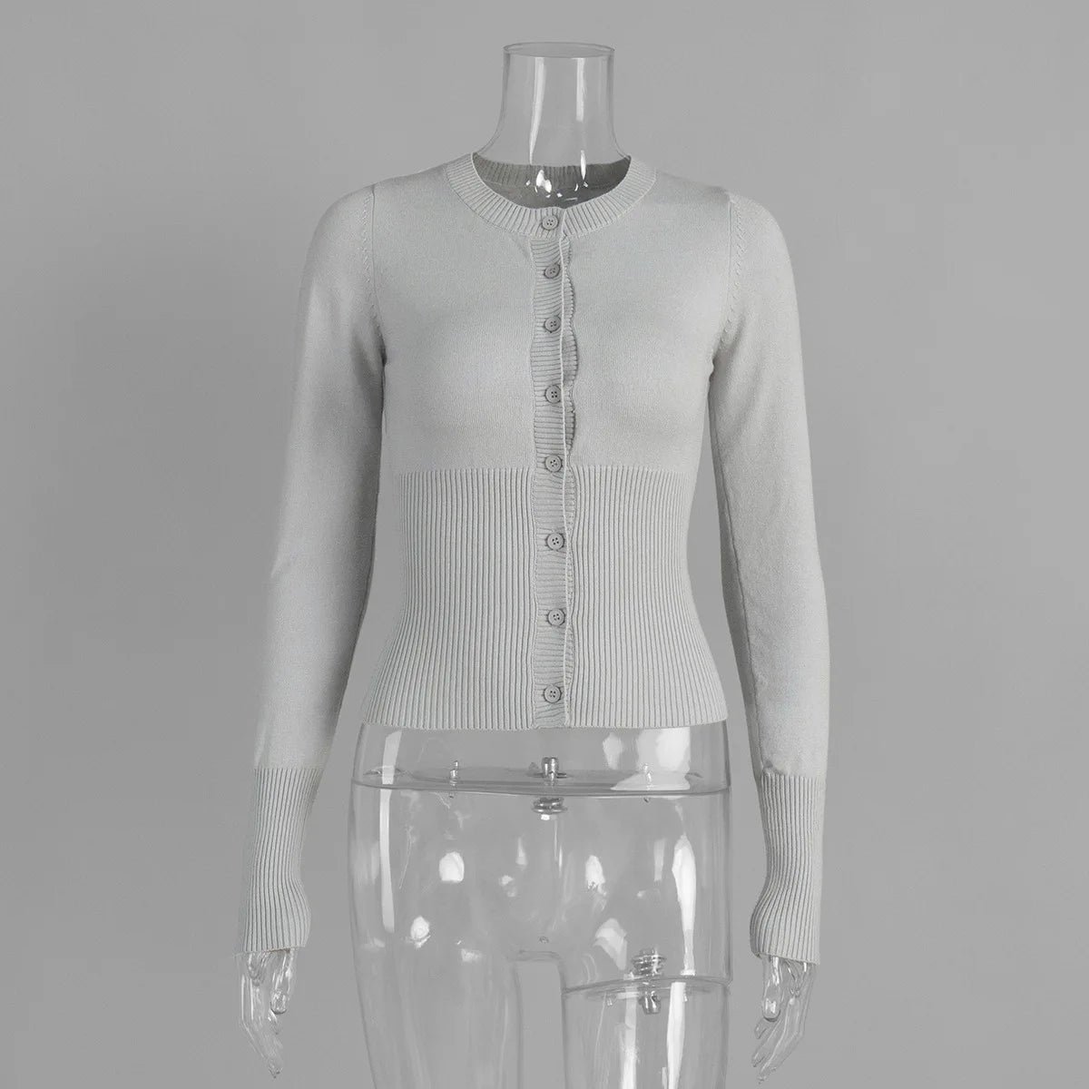 Klassiek gebreid vest