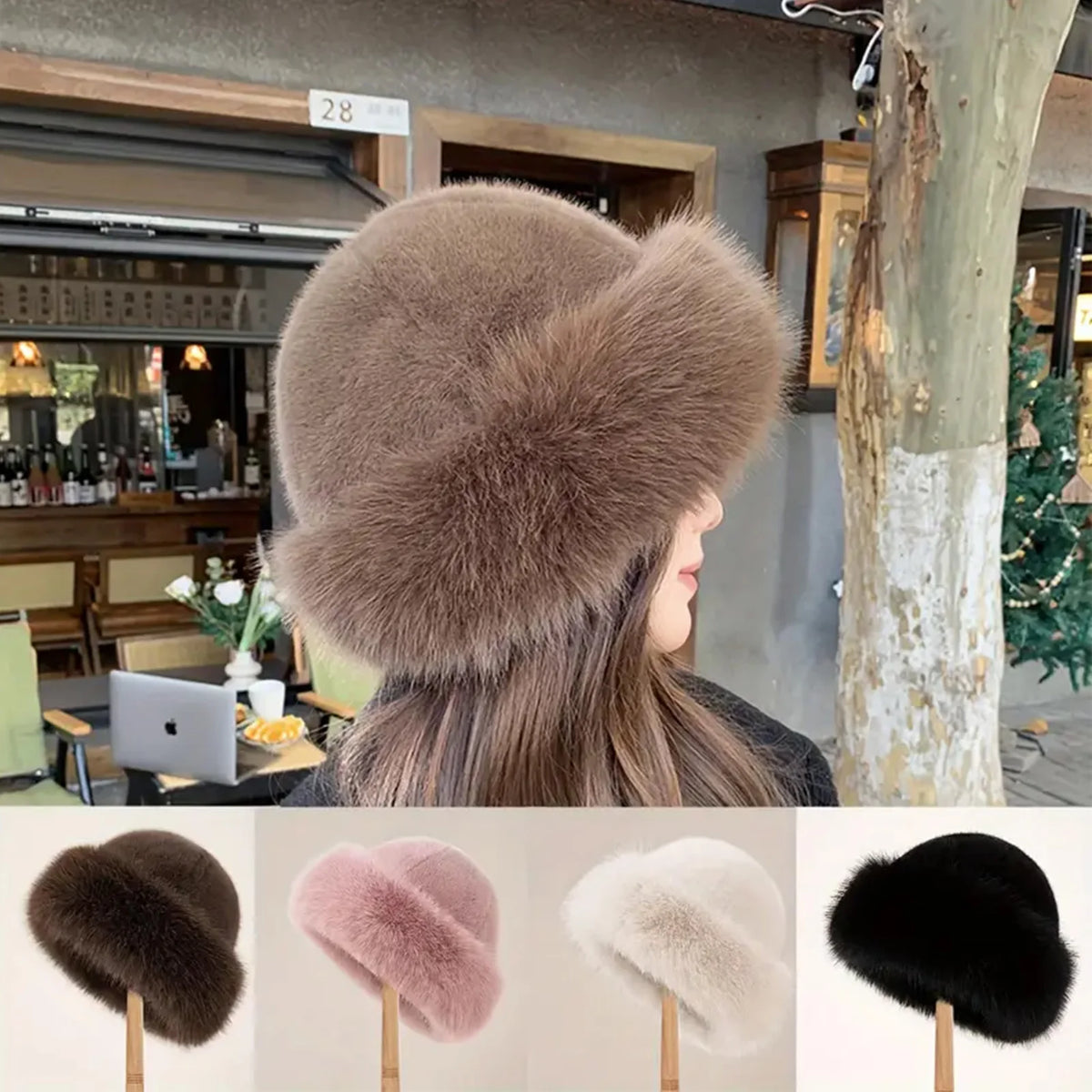 Elegante pluche muts