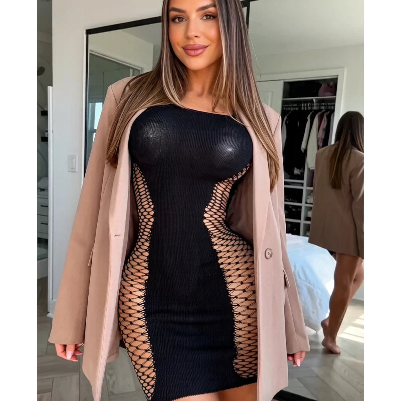 Luvora sheer jurk