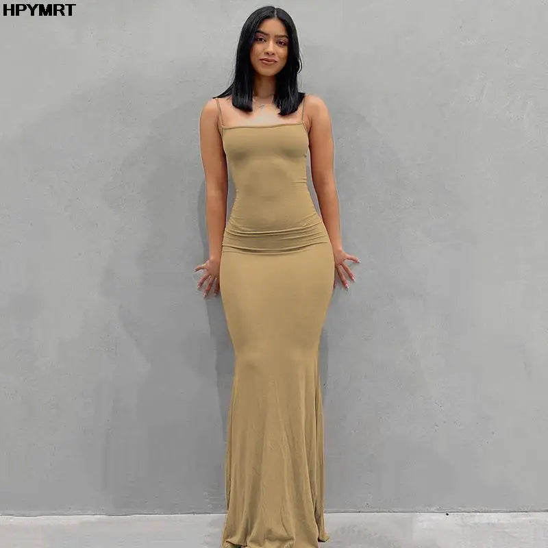 Sofia satin midi jurk