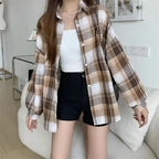 Oversized geruit najaarsvest