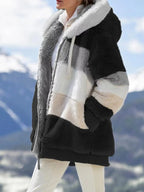 Warme teddy fleece jas