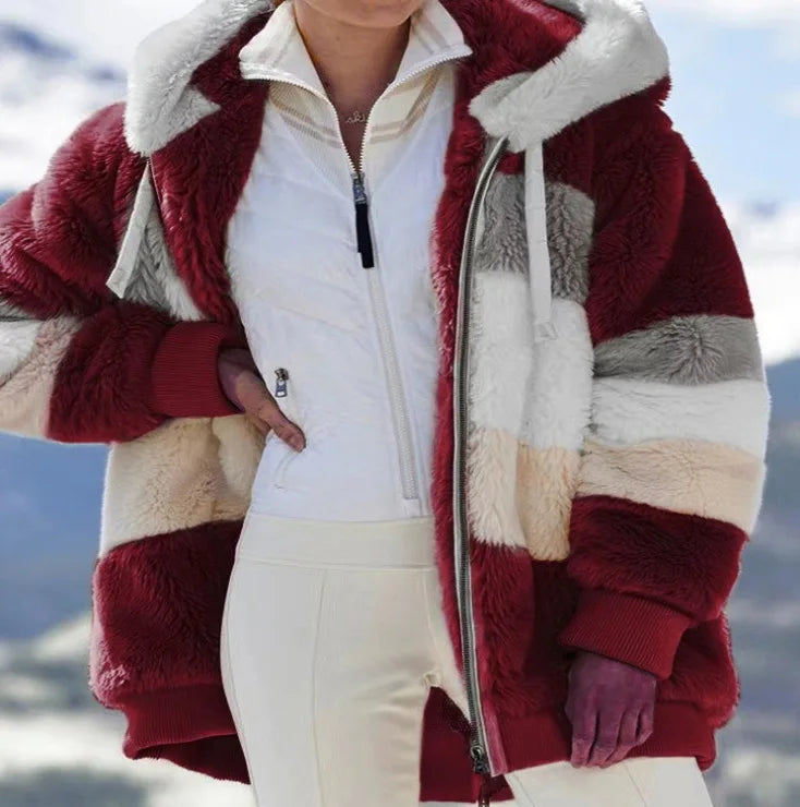 Warme teddy fleece jas