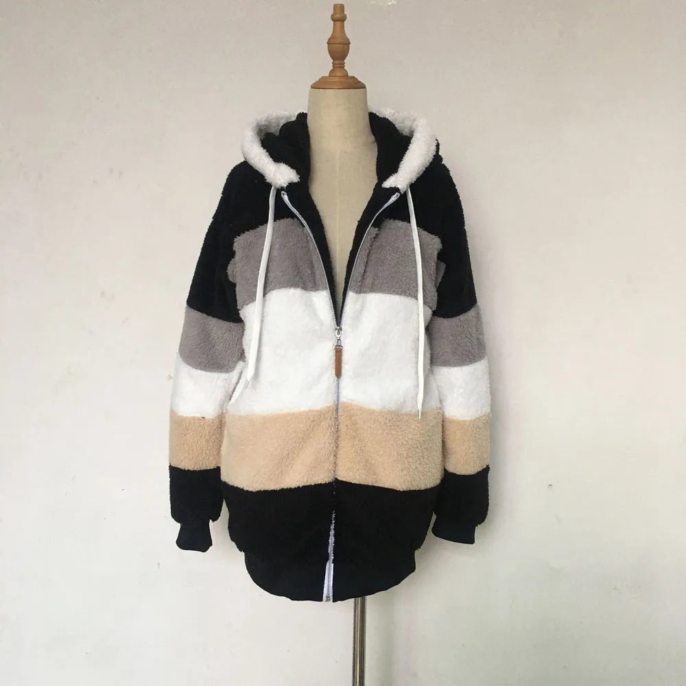 Warme teddy fleece jas
